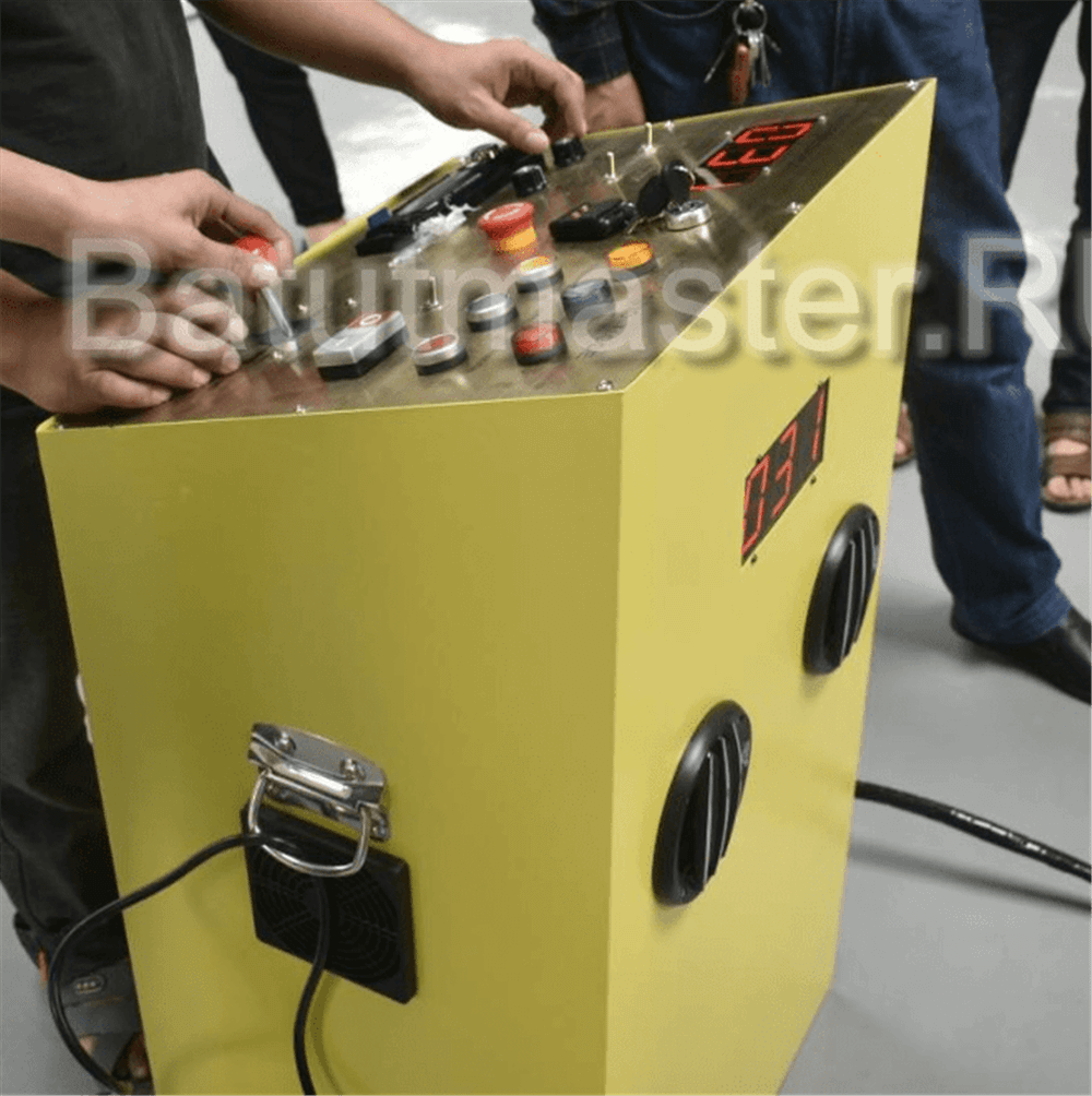 Надувной аттракцион Родео, бык+батут, "Рулетка", круглый, 6*6*3 м