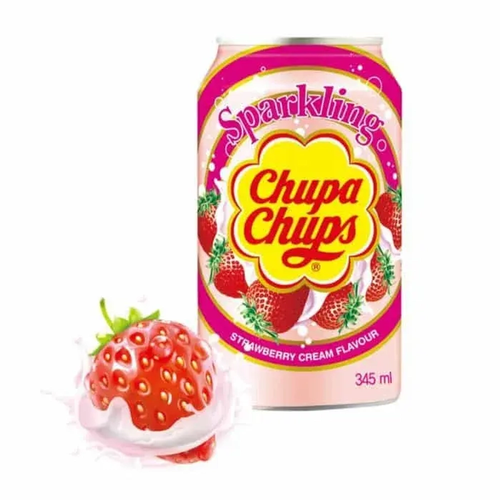 Напиток Chupa Chups Strawberry Cream, 345 мл