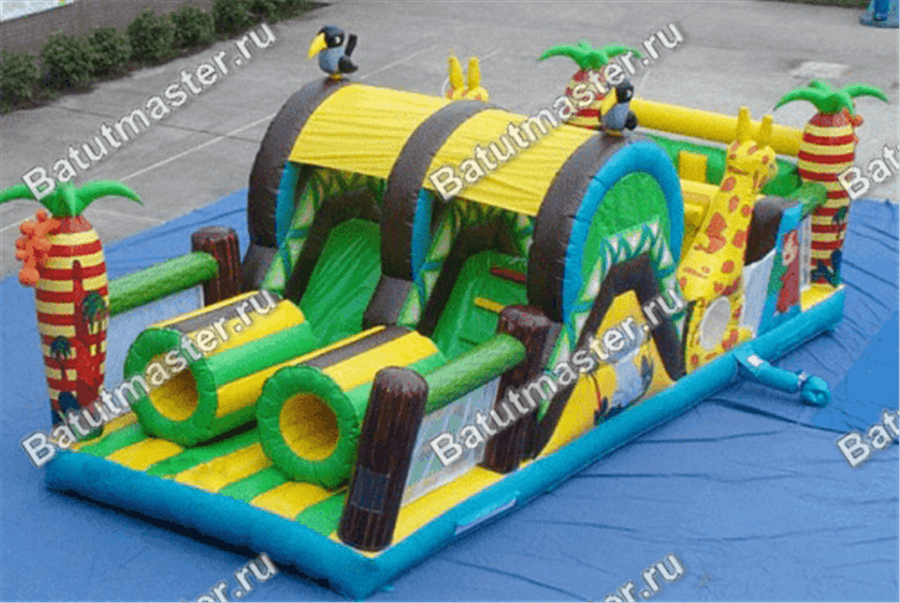 Батут "На прогулке с жирафами"