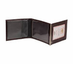 Обложка кожаная для удостоверения (доп. зажим для денег)