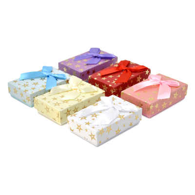 Футляр картонный прямоугольный, ассорти (6х4шт), серия "Подарочная" (№17)