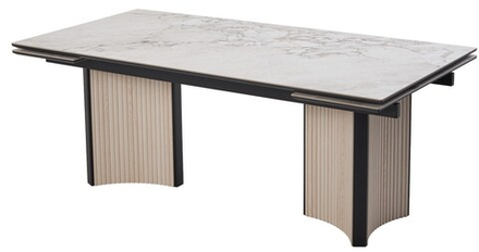 Стол СТРАДИВАРИ 200 GLASTONBURY SAVIA MATT, керамика / Дуб Галиано светлый М-City