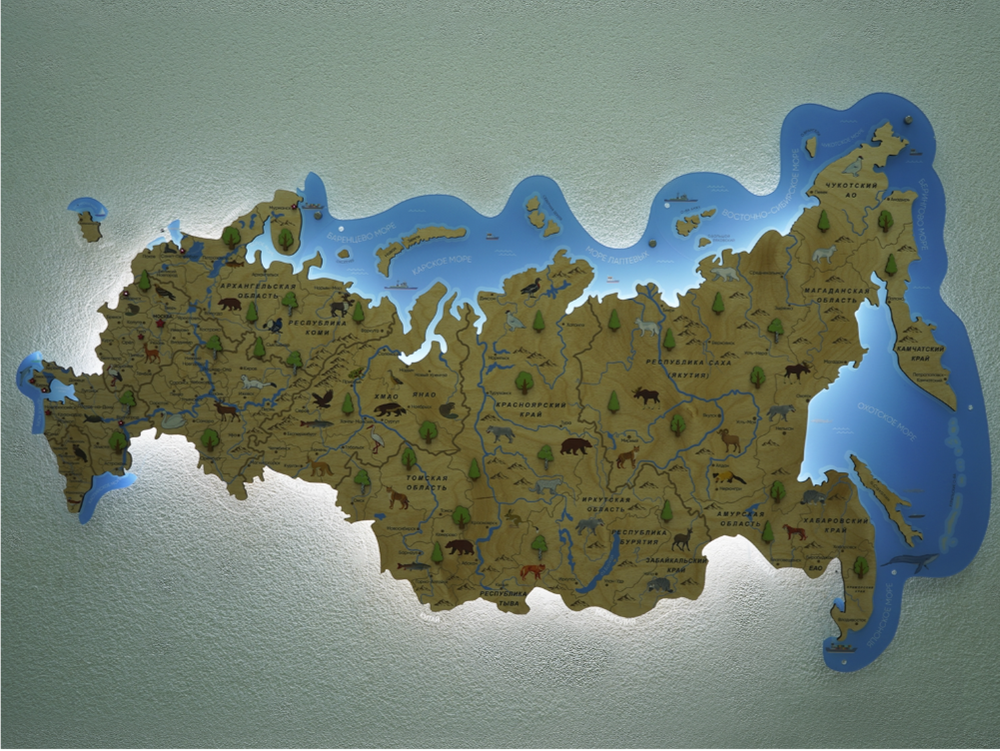 Декоративная карта России