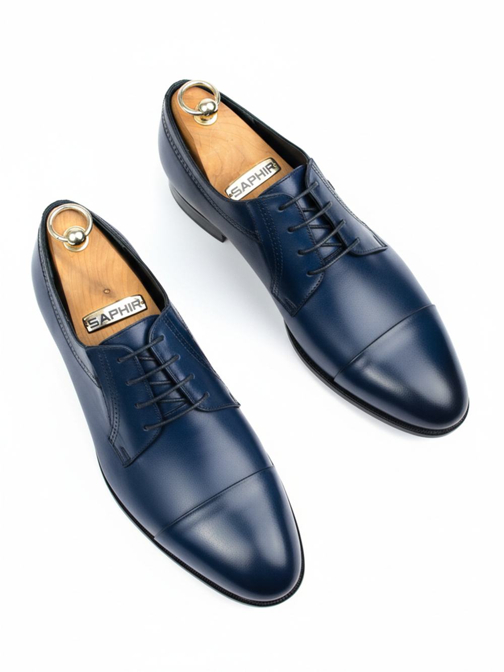 Мужские классические кожаные туфли Vorsh, итальянский мыс V5731син