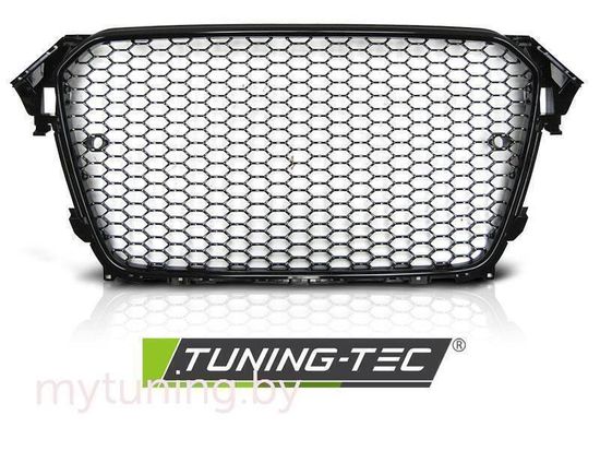 Решетка радиатора RS-TYPE GLOSSY FRAME BLACK PDC для Audi A4 B8