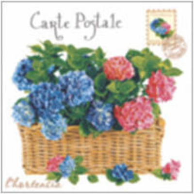 ГОРТЕНЗИЯ Салфетки DE LUXE 24*24 ,3 слойные *15