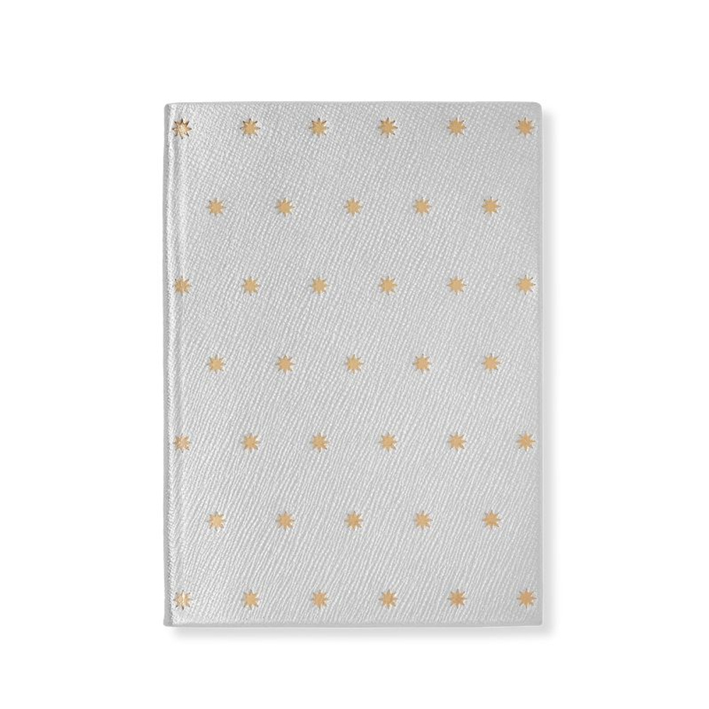 Smythson Блокнот Soho Notebook in Panama Stars Navy