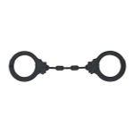 Черные силиконовые наручники Lola Games Party Hard Suppression 1167-01lola