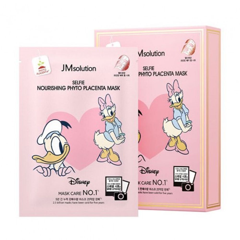 Тканевая маска с фитоплацентой JMSOLUTION Disney Collection Selfie Nourising Phyto Placenta Mask