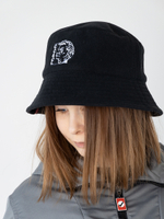 Панама флисовая с портретом Город Горький черная