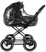 Детская коляска Roan Bass Next Classic d12 2.0 3 в 1 с автокреслом Pituso Santiso Pro Black BNC/85/2 Caviar/Black/руч.Cappuccino