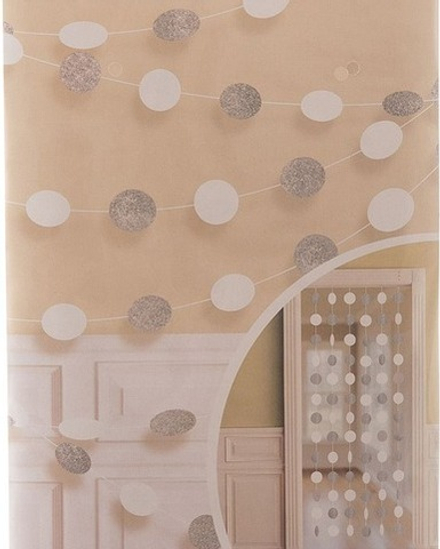 Гирлянда Круги White блеск 2,1м 6шт