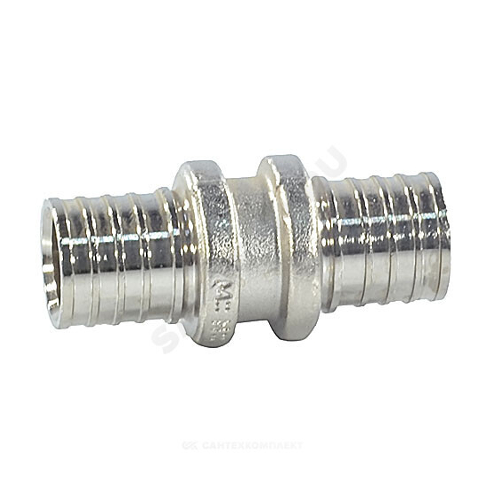 Муфта для PE-X труб аксиальная латунь оц Дн 20 RAUTHERM S Rehau 12503171002