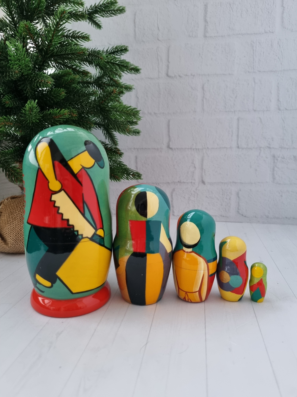 Матрёшка 5м 15см Малевич-Кандинский