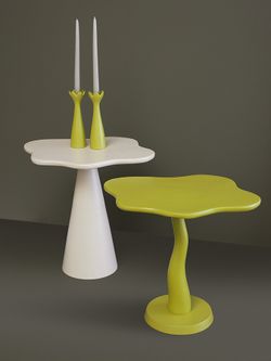 Подсвечник Laminaria, 23 см, лайм