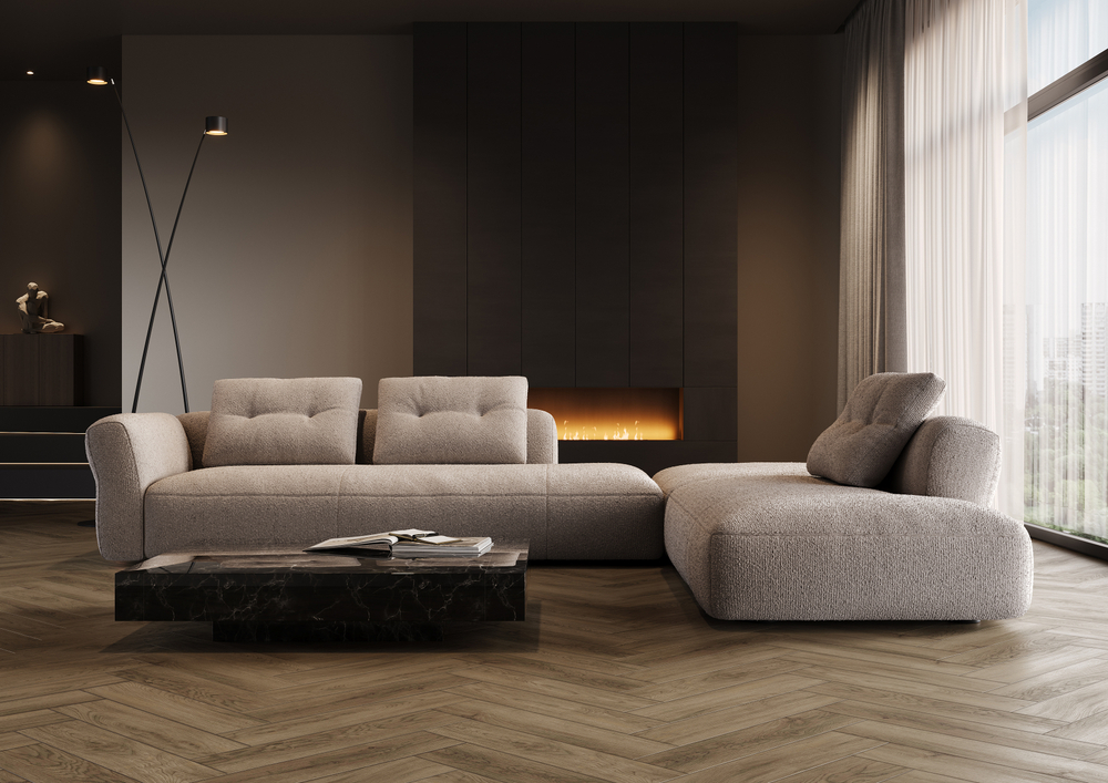 Кварц-виниловая плитка Fargo Parquet LVT Дуб Монако 22-63W948 крашеная фаска