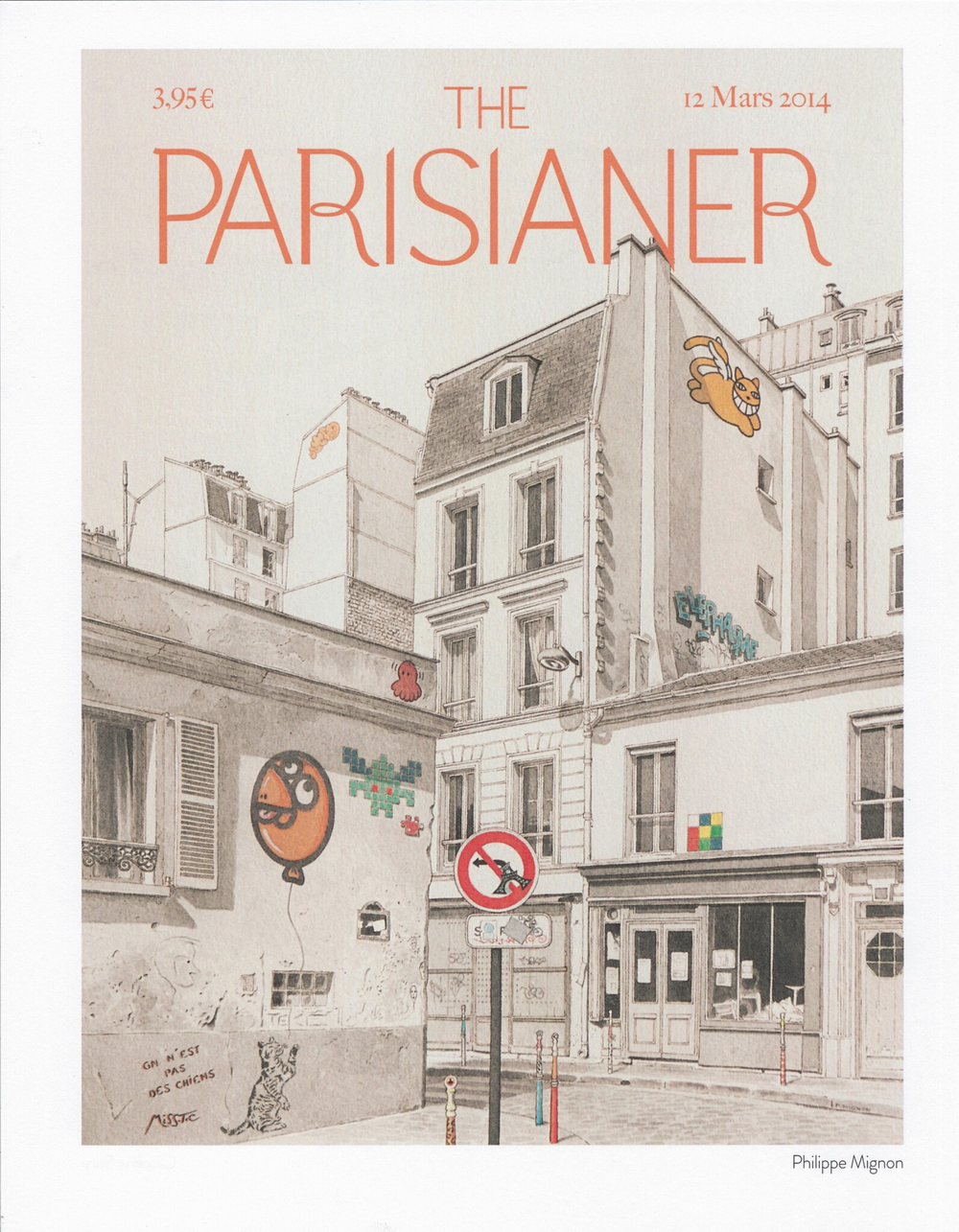 Постер журнала The Parisianer 12-03-2014, двойной
