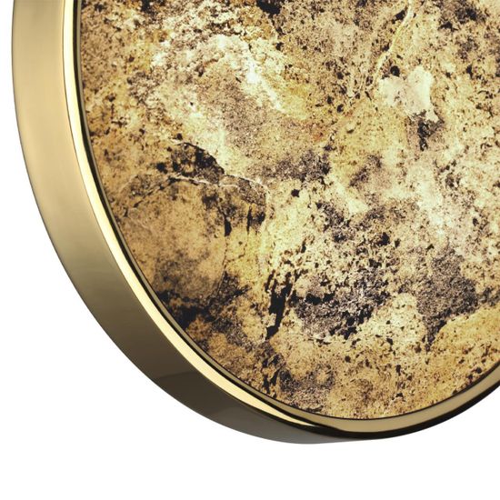 5079/15WL L-VISION ODL24 535 зол./серо-бежевый/металл/натур.камень/акрил Настенн.светильн. с переключ.цветов.темпер. LED 15W 3000К/4000K/6000K BERGI