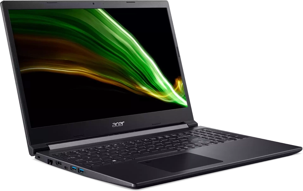 Ноутбук Acer Aspire 7 A715-42G-R76W FHD 1920x1080 IPS 144Hz/ Ryzen 7 5700U/16Гб/512 SSD/RTX3050/DOS/Black (NH.QE5ER.001)
