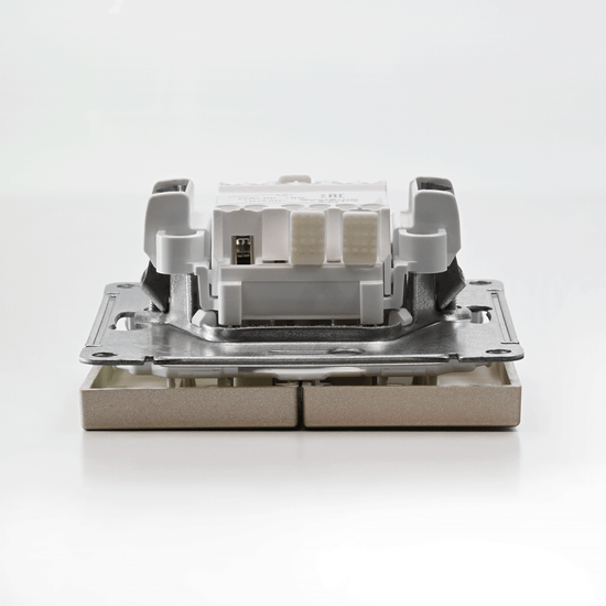 Выключатель для жалюзи 2-кл. ArtGallery 2х (сх. 4) 10А быстрозажим. клем. механизм шампань SE GAL000519S