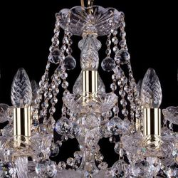 Подвесная люстра Bohemia Ivele Crystal 1413 1413/10+5/300/G/Balls