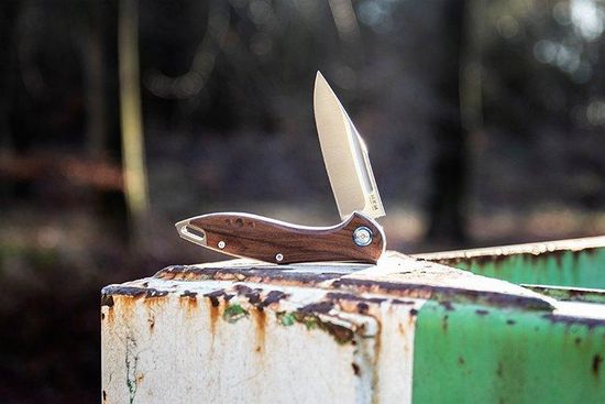 Складной нож MKM "FARA" MKM/MY01 S c клинком из стали Böhler M390 Microclean®, рукоять дерево (Santos)