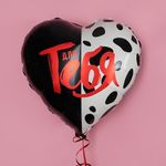 Шар (18''/46 см) Сердце, Для тебя, Сатин, 1 шт. в уп.