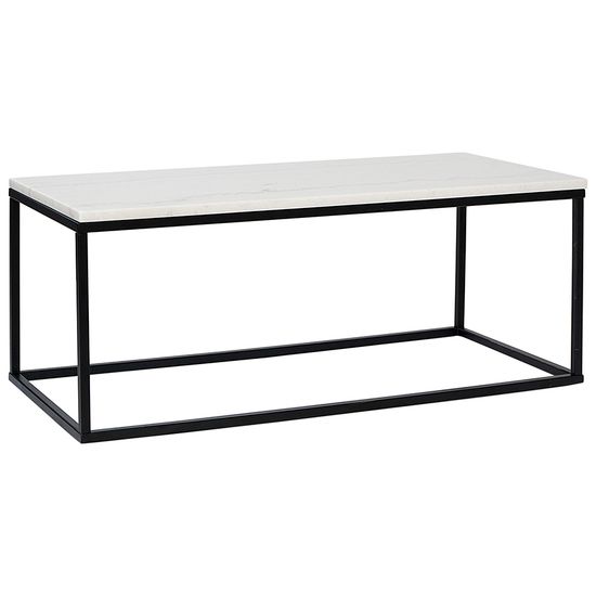 Столик журнальный mayen, 90х40 см, белый/черный