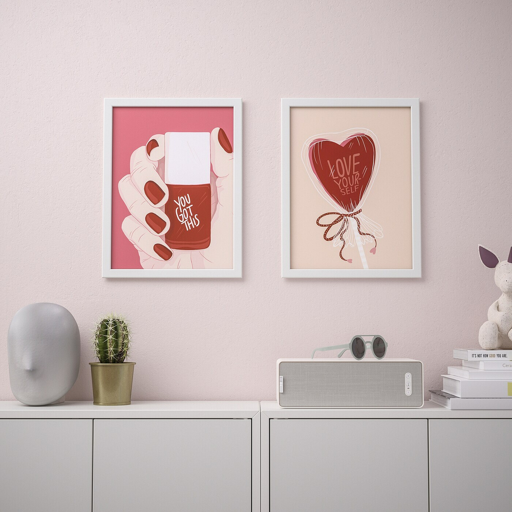 IKEA BILD  (ИКЕА БИЛД)  -  Плакат, Люби себя, 30x40 см
