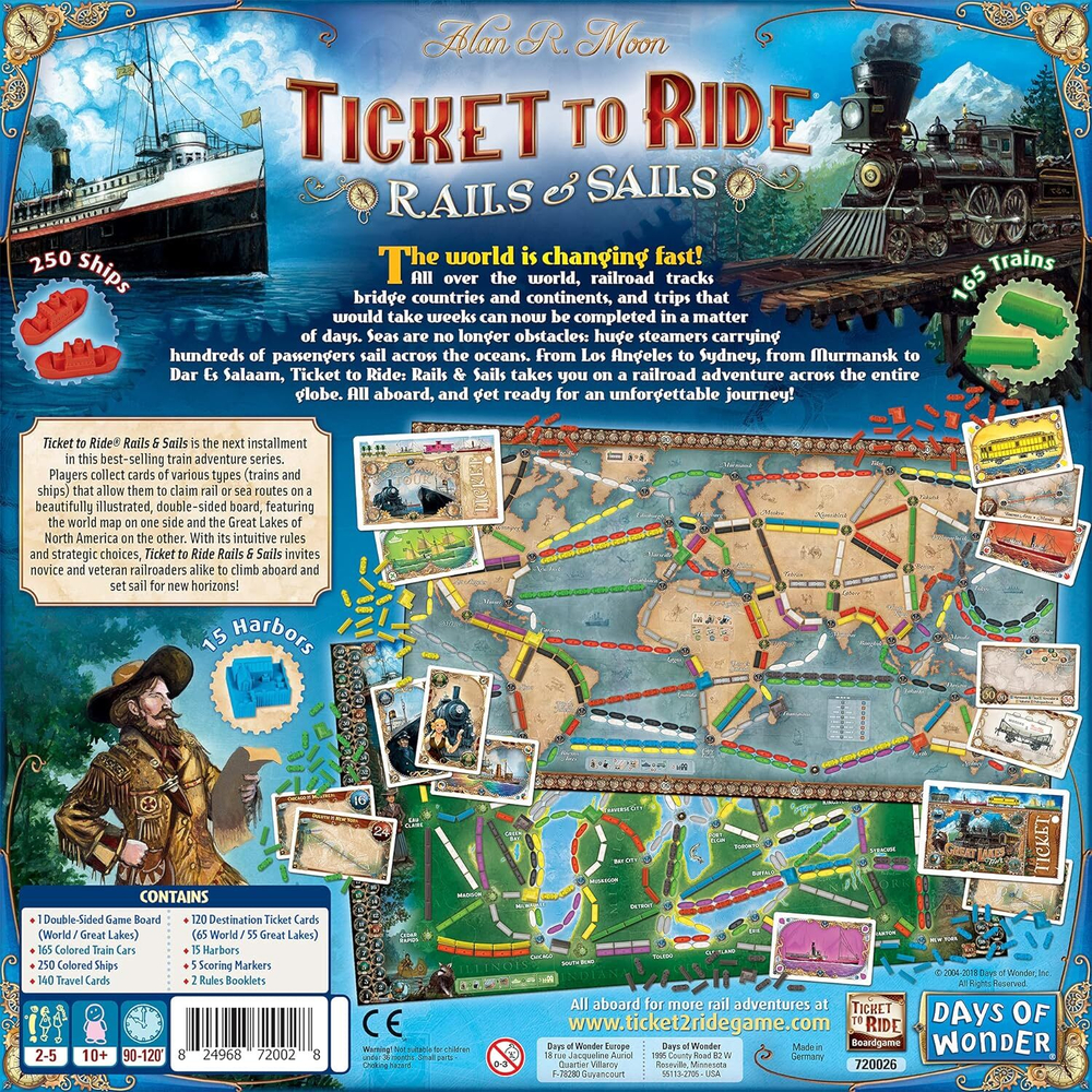 Ticket to Ride: Rails & Sails на скандинавских языках