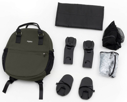 Коляска Agex Prima Pro 3 в 1 с автокреслом i-Team Black APF664 Green (Зеленый)