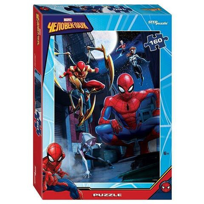 Пазл 160эл. "Человек-паук (new 1)" (Степ пазл)