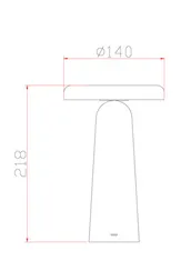Аккумуляторный светильник Гриб / Mushroom Freya fr6109tl-l4w