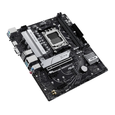 Материнская плата ASUS PRIME B650M-K (Socket AM5, mATX, 2xDDR5(96GB), D-SUB/HDMI 2.1/1xPCIe 4.0x16/2xPCIe 4.0, 1xLAN (2.5GbE), 4xSATA 6Gb/s, 2xM.2, 4xUSB 3.2, 4xUSB 2.0, 1xPS/2)