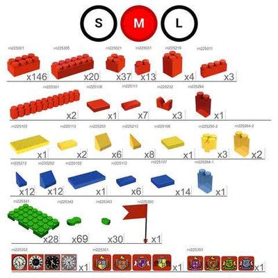 Набор GigaBloks 5: Крепость на платформе