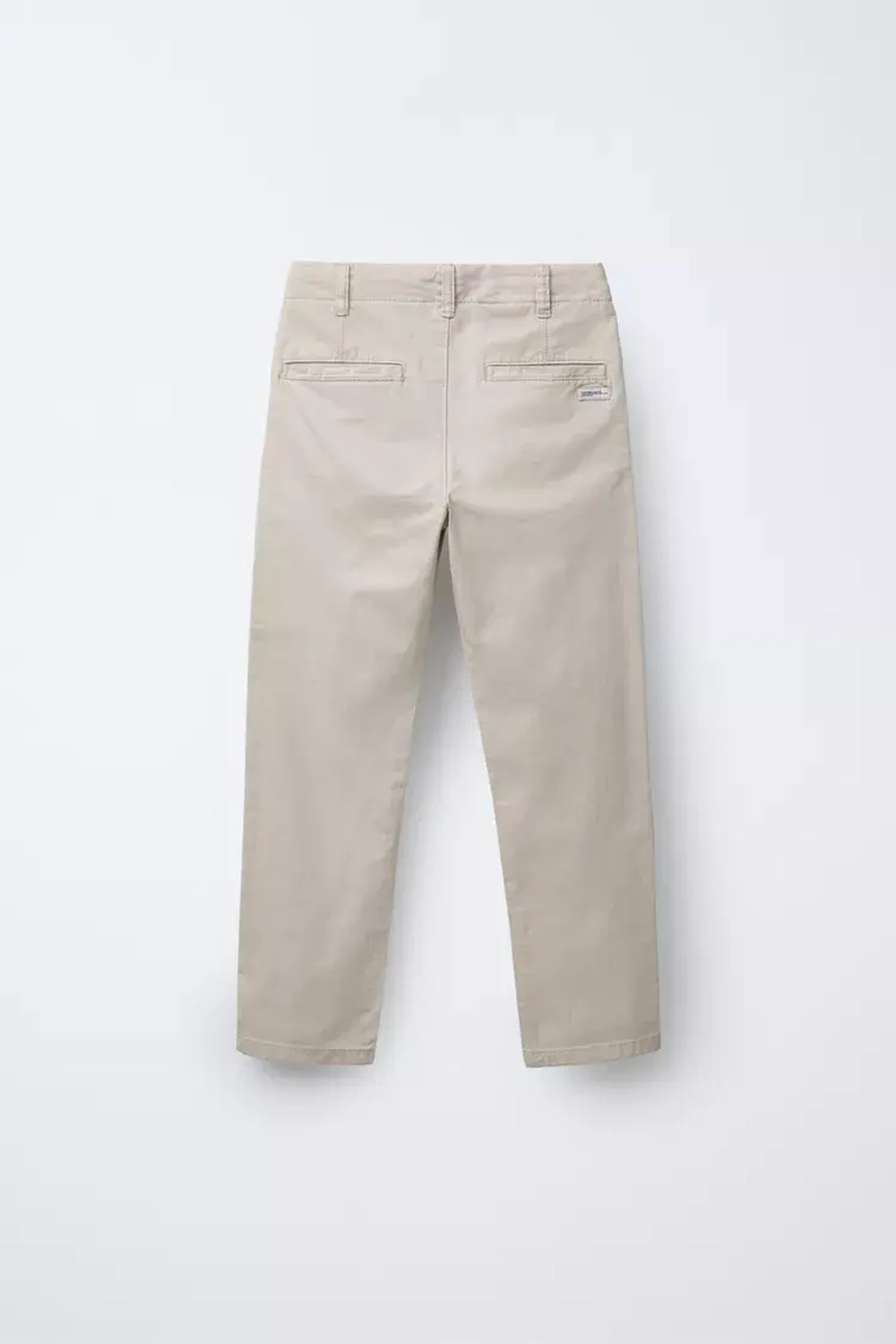 ZARA БАЗОВЫЕ БРЮКИ SLIM ЧИНОС, ПЕСОЧНЫЙ