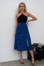 Юбка (черный/синий) Ю11-16/5 Nikol