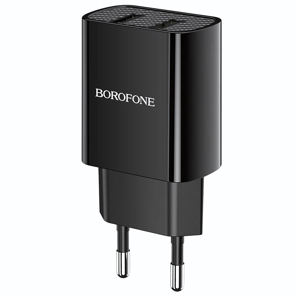 Зарядное устройство Borofone BA53A 2.1A 2xUSB Black