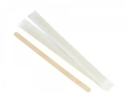 Размешиватель деревянный 18см в ИНД.УПАК 250шт/упак