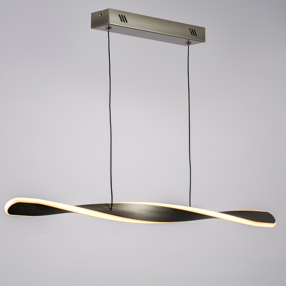 615089 Люстра TORINO 28W LED 1260LM ВОРОНЁНАЯ СТАЛЬ 3000K