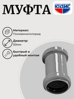 ПВХ Муфта  Ф50  (100/20шт)