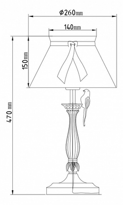 Настольная лампа Maytoni ARM013-11-W