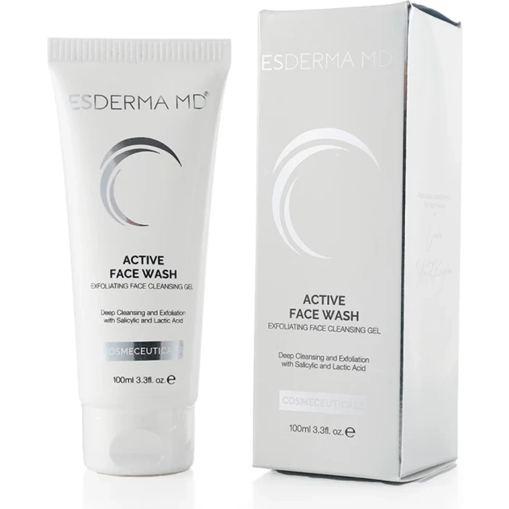 Active Face Wash | Гель для очищения и эксфолиации, 100 мл