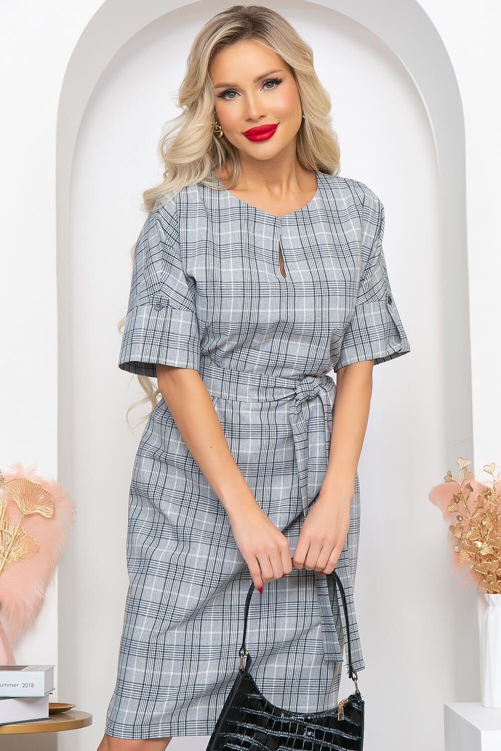 Платье "Персея" (клетка) П4274 LT Collection (Акция)