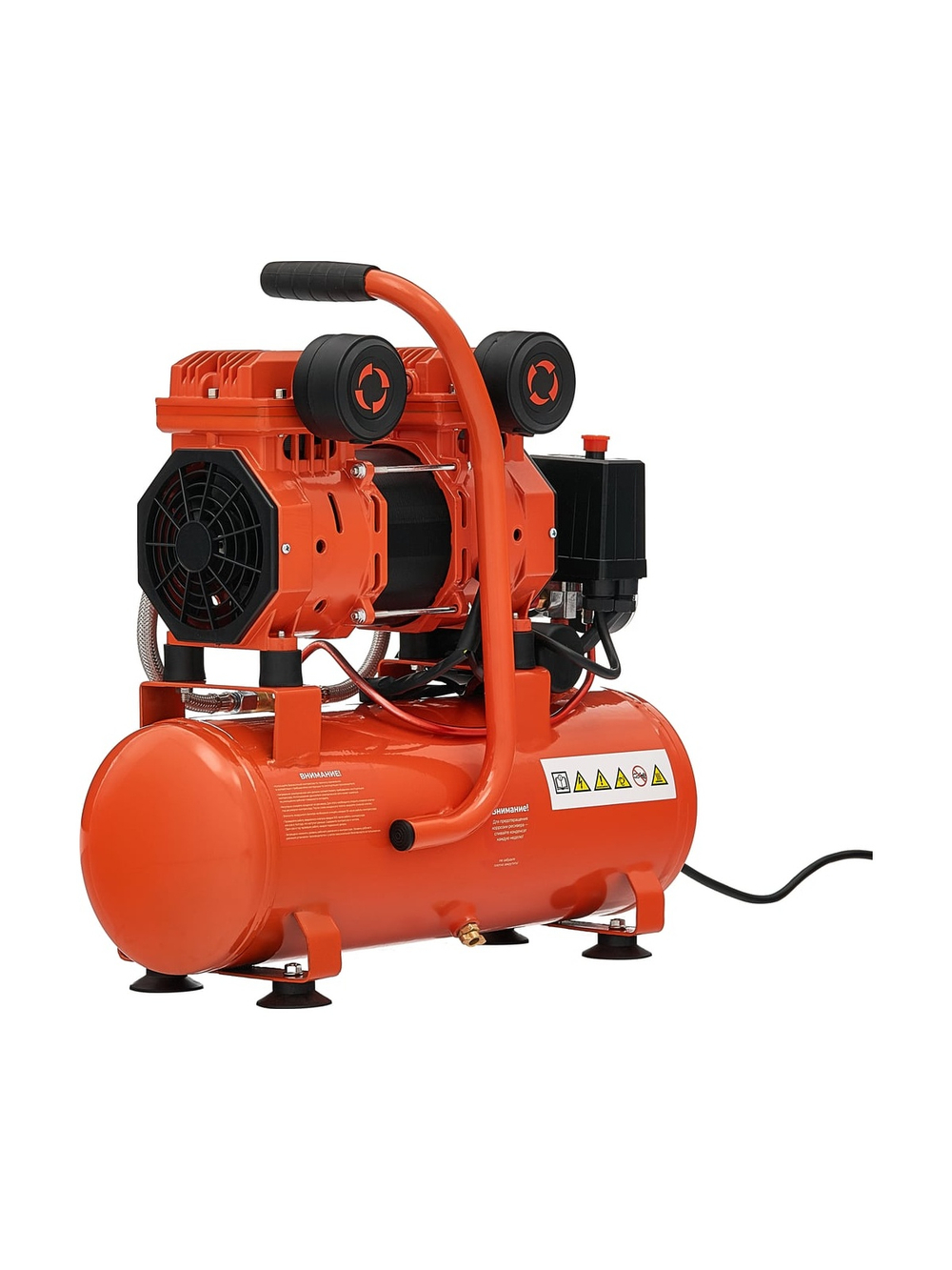 Безмасляный малошумный компрессор (9 л; 8 бар; 195 л/мин) Gigant GSWK-9/1400