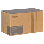 Набор из двух кружек темно-серого цвета из коллекции edge, 400 мл