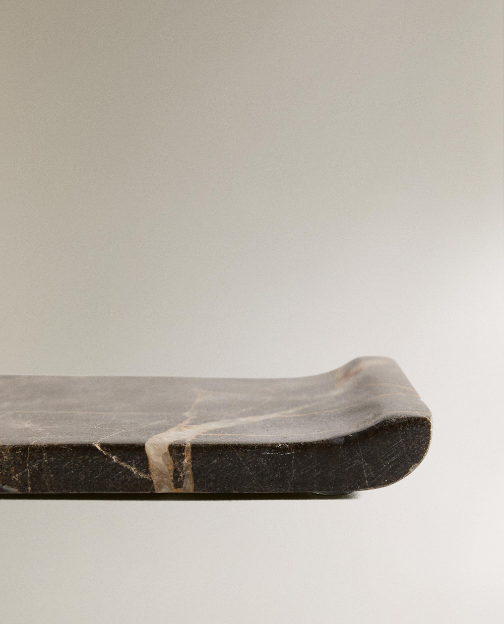 Zara Home Поднос из мрамора, цвет коричневый, 20 см