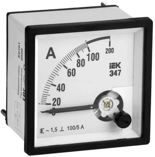 Амперметр Э47 100/5А кл. точн. 1,5 96х96мм IPA20-6-0100-E
