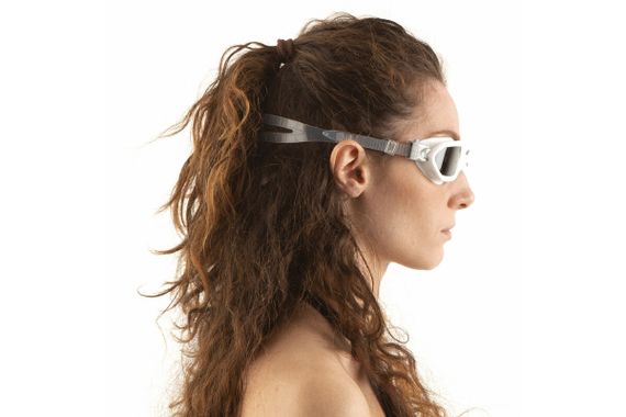 Очки для плавания Seac Aquatech тонированные стекла белый/серебристый