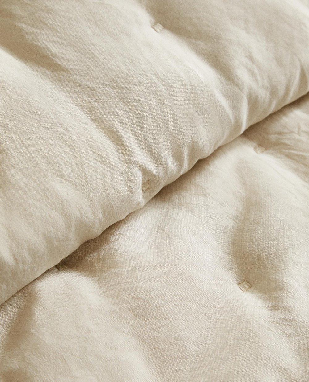 Zara Home покрывало из полиэстера, бежевый